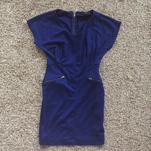 Body con navy blue dress